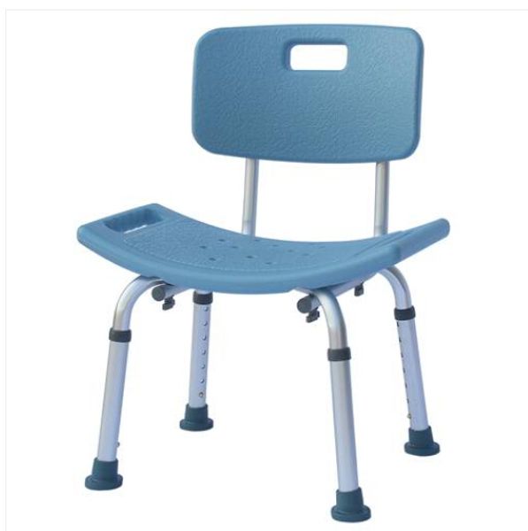 

wholesales heavy-duty aluminum alloy old people backrest bath chair cst-3012 blue