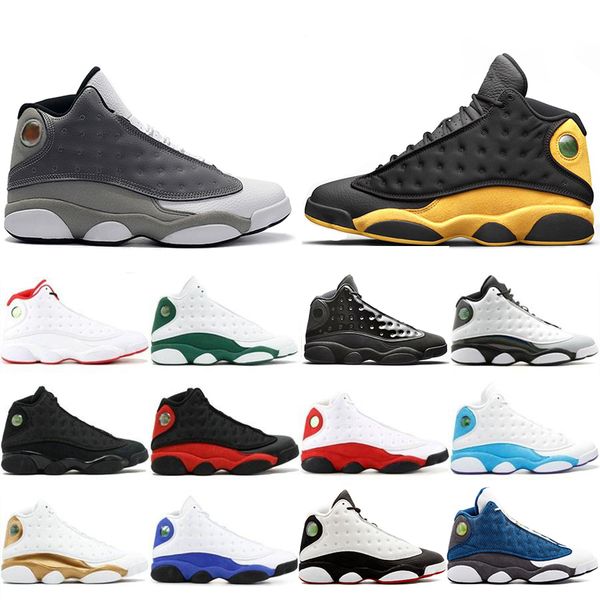 

Wholesale New 13 13s Cap And Gown Basketball Shoes Atmosphere Grey For Men Phantom Flint DMP Chicago Black Cat Mens Trainers Sneakers 8-13