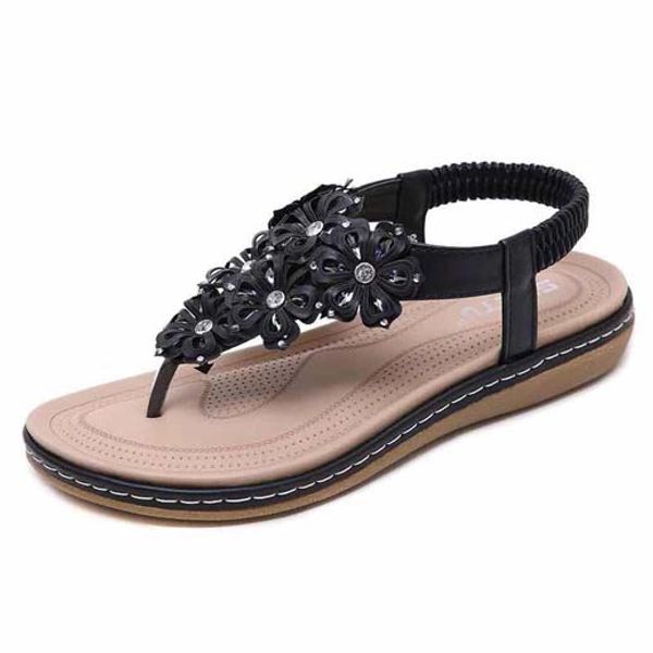 

new summer new style flat buckle thick heel sandals women sheepskin cashmere strap open toe bag root high heels shoe09 p12, Black