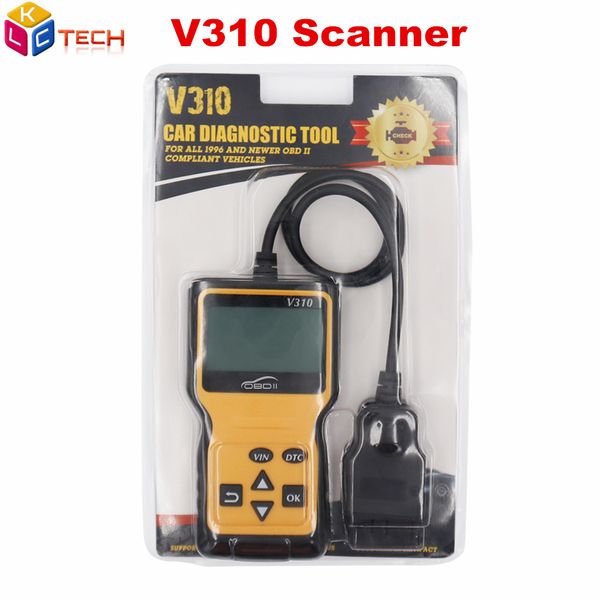 

10pcs/lot v310 code reader scanner check engine fault v310 car speed probe diagnostic tool code scanner obd2