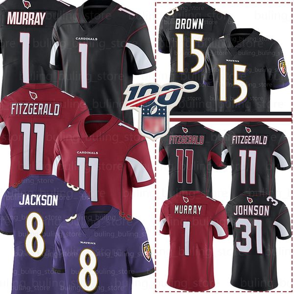 

1 Kyler Murray Cardinal Jersey Arizona 11 Larry Fitzgerald 31 David Johnson Peterson 8 Lamar Jackson Raven Marquise Brown Thomas Ingram II