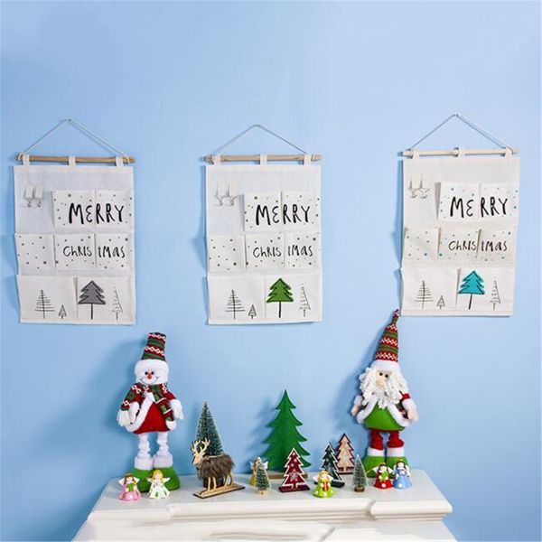 

non-woven storage bag printed christmas storage organizers for bedroom christmas decor creative hanging bag