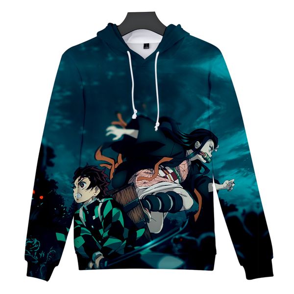

hoodies demon slayer: kimetsu no yaiba hoodie men women autumn winter hoodie harajuku fashion sweatshirt casual cool boys, Black