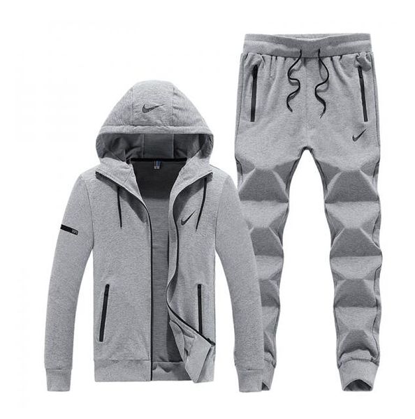 grey nike sweatsuit mens