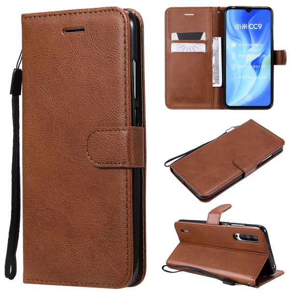 

for xiaomi mi cc9 pro/mi 10/mi 10 pro/mi note 10/mi note 10 pro case flip cover wallet stand pure color pu leather phone bags