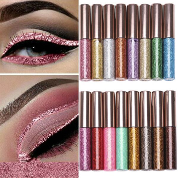 

2020 waterproof long-lasting make up eye liner liquid glitter eyeliner for shining party