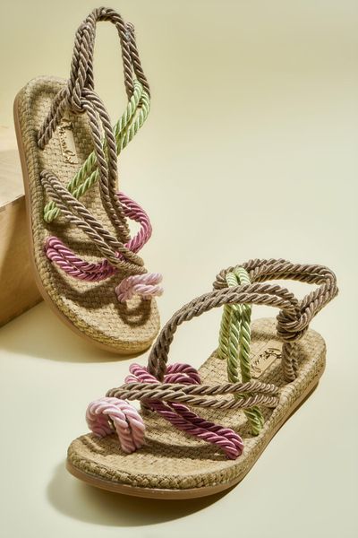 

bambi powder lilac green women 's sandals h05780101, Black