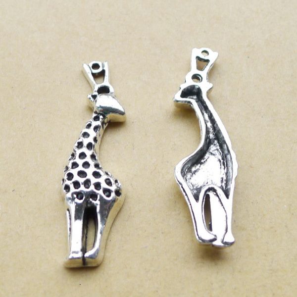 

a0196 ancient silver 2.66 g diy ornaments parts alloy giraffe ornaments parts directly 80 individual / package, Bronze;silver