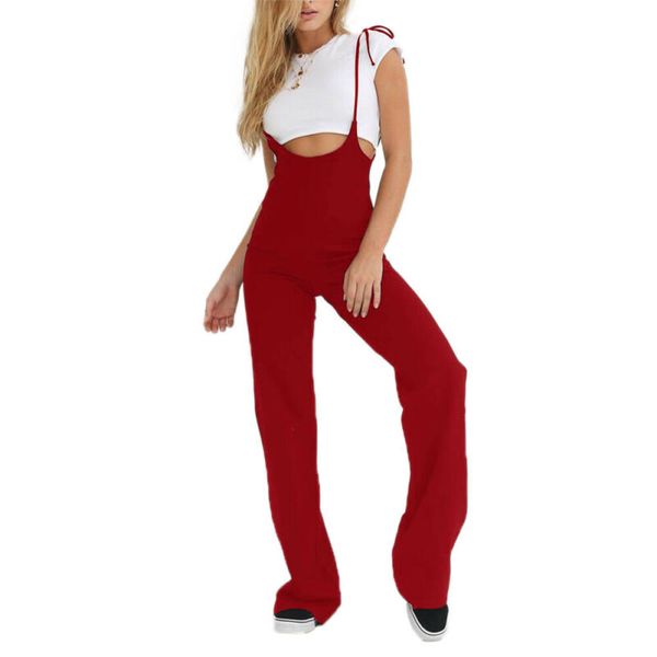 

fashion pants women trousers pure color overalls casual sling belt sports clubwear bandage long jumpsuits summer party pants, Black;white