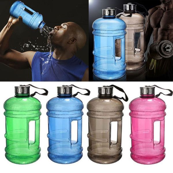 

2.2l large capacity water bottle sports gym training water bottle fitness camping running jug container plastic water bottles fa2837
