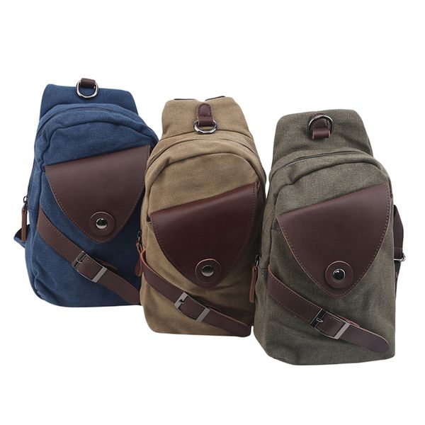 

universal canvas shoulder bag small backpack wallet retro men's women's outdoor travel mountaineering large capacity backpack