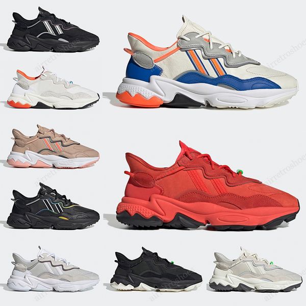 

2020 designer casual shoes ozweego men women white multi solar red trail white wmns casual sneakers trainer sports chaussures eur 36-45, Black