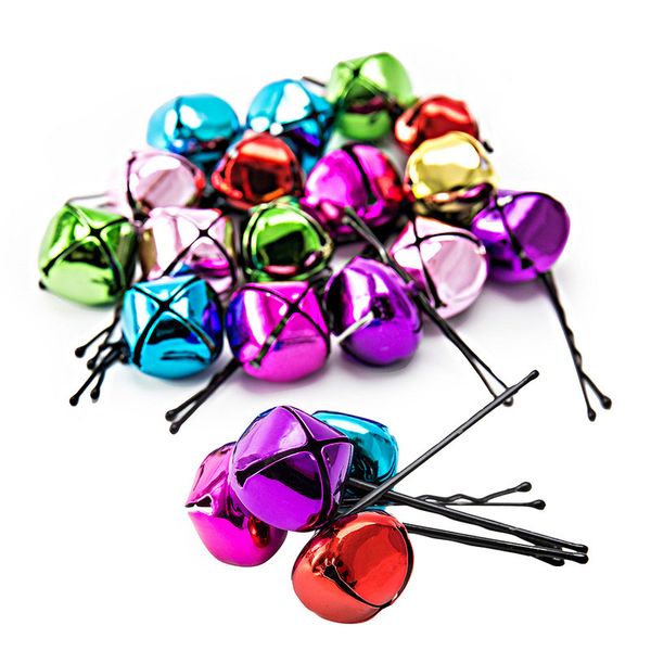 

20pcs mixed color xmas jingle bells beads jewelry accessories small christmas bells party supplies christmas tree decoration