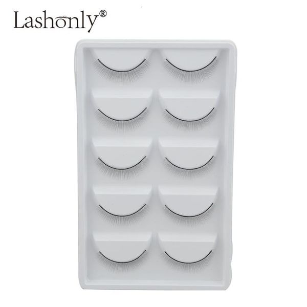 

5/10/50 pairs natural long training strip lash practice eyelash extension applying learning course use false eyelashes