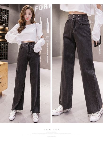 

charcoal women's tailored waist and hip princess jeans bk3027, Blue