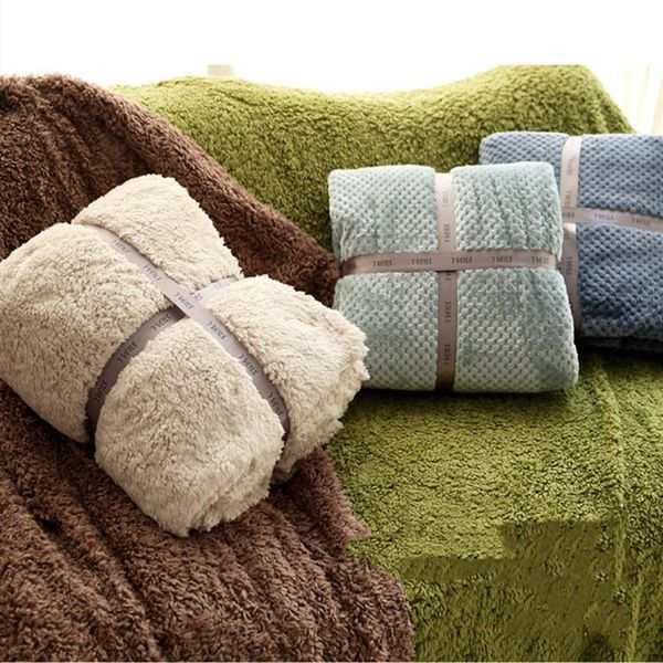 

polyester blanket soft cotton blanket aircraft use office towel travel fleece mesh portable car travel cover