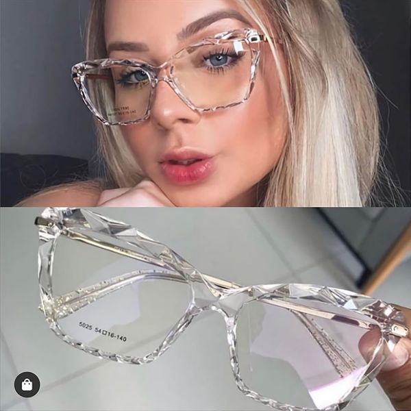 

rfolve fashion square glasses frames women brand ultralight water ripple eyewear frame uv can be equipped with optical lense 35, Black