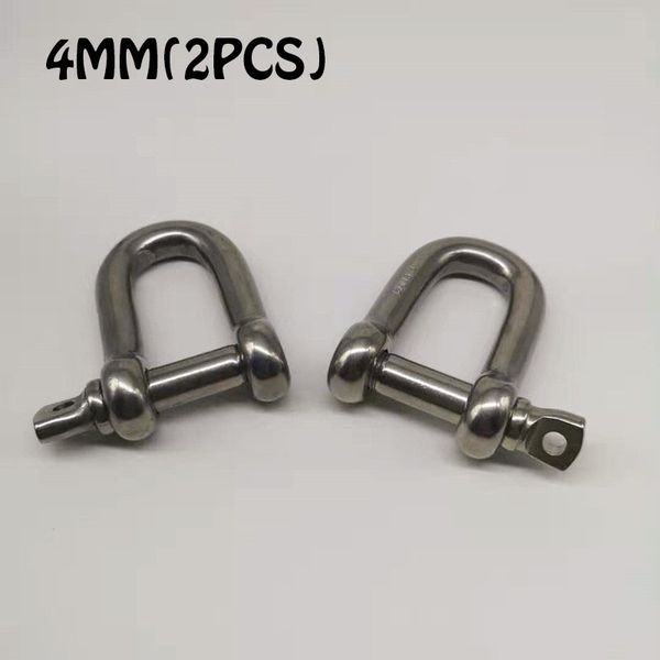 

4mm 2pcs stainless steel 304 d- dee shackle , shackle dee