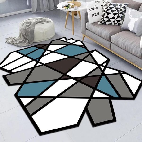 

nordic geometric carpet living room home decor carpet bedroom modern irregular rug sofa coffee table floor mat study room rugs