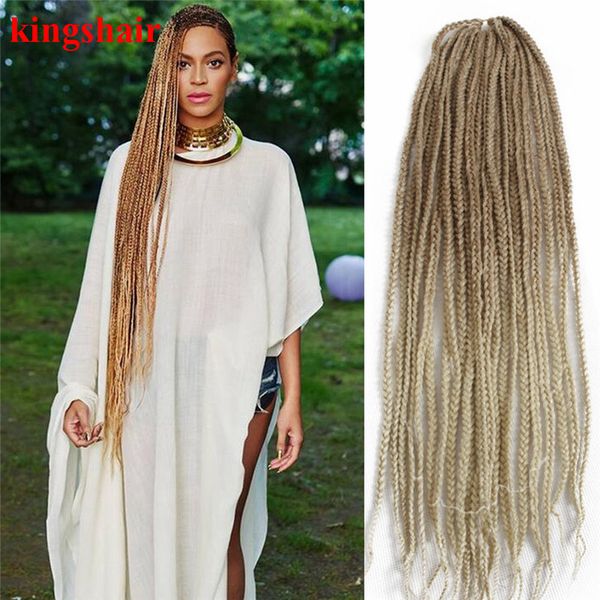 30 Inch Box Braid Ombre Blonde Synthetic Braiding Hair Extension