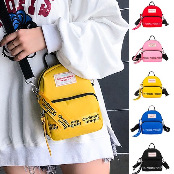 

mini shoulder bags nylon casual street soft phone mini purse zipper purses and handbags 2019 new crossbody messenger bags