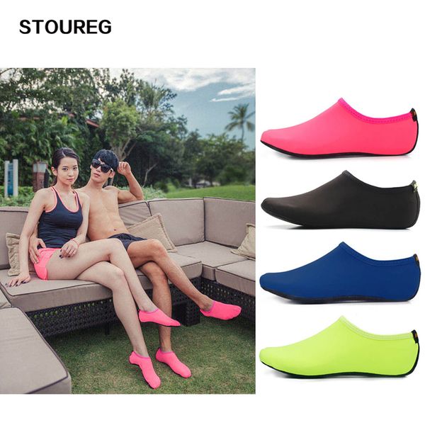 

outdoor beach sandals soft plush slides flats non-slip shoes adults slippers summer swimming water breathable shoes