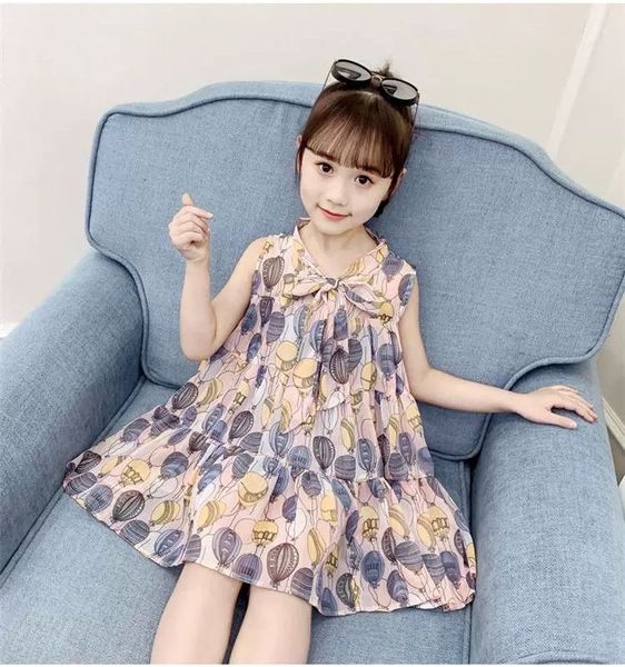 

детские летние платья детские детские девушки без рукавов цветочный принт хлопок и лен цветочные a-line платье летние платья для девочек 7t, Red;yellow