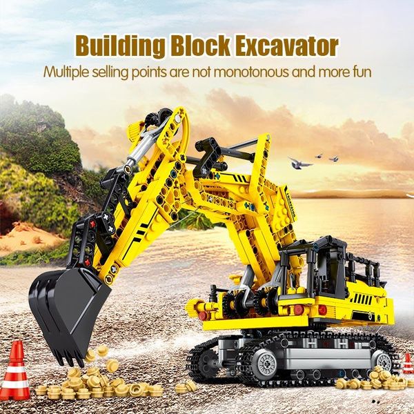 

sembo block city engineering bulldozer crane legoing technic car truck excavator roller building blocks bricks construction toys