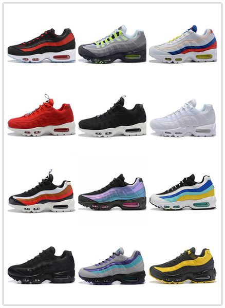 

2019 brand classic models 95 triple color men and women sports cushion running comfortable reflective casual shoes
