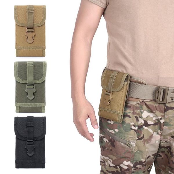 

outdoor bags tactical molle phone pouch 1000d waist bag men tool pack purse mobile case hunting compact ba