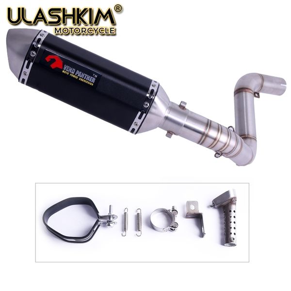 

duke 125 duke200 duke250 duke390 motorcycle exhaust middle pipe for duke125 duke 200 250 390 2012-2014 slip on