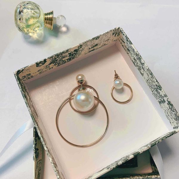 

fashion asymmetrical round pearl ear nails minimalist sins girl net red temperament flow su earring earrings female, Golden;silver
