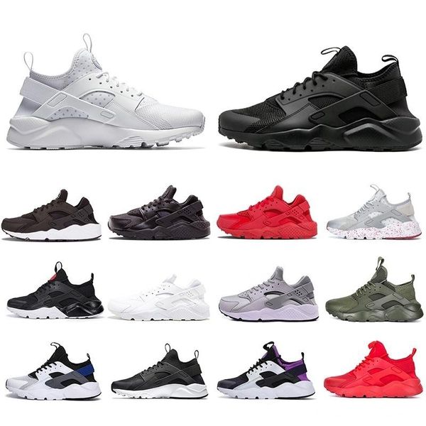 

с box тройной белый черный huarache 4,0 1,0 кроссовки классическая красная мужчины женщины huarache обувь huaraches тренер спорт кроссовки 3