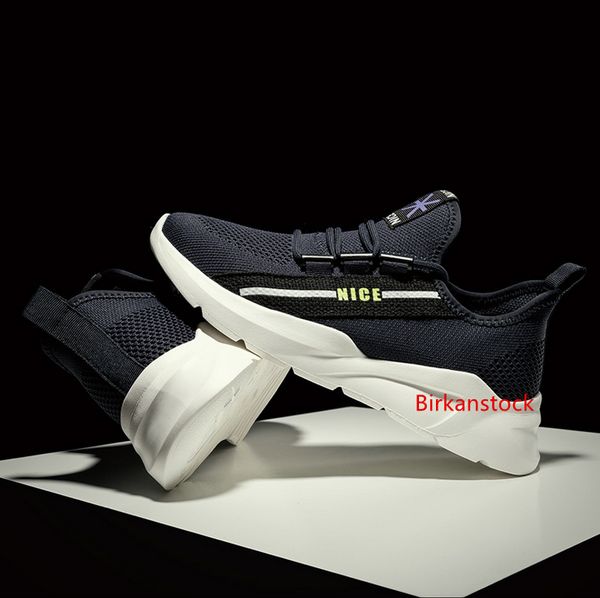 

non-brand cool black blue grey low cut brown men casual shoes comfortable breathable women men shoe sports sneakers 38-45