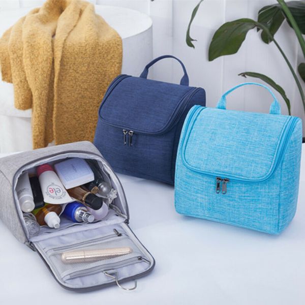 

2019 brand new hanging women professional large makeup bag waterproof cosmetic case storage handle organizer travel kit