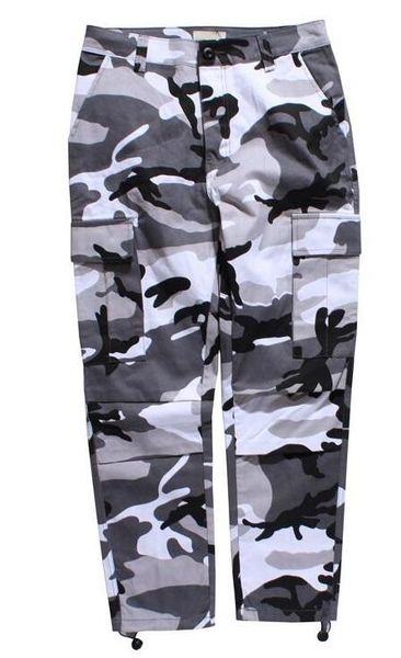 

fashion camouflage men's sweatpants length multicolor spring women's pants full hop hip street and men's camouflage trousers, Black
