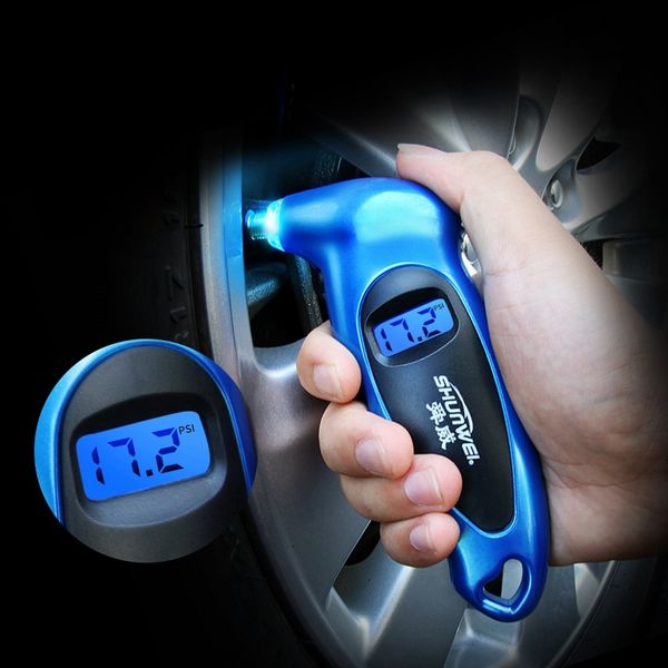 

portable handhelddigital tire pressure gauge monitoring led backlight tire pressure tester car gauge