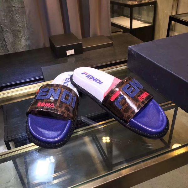 

2019 new luxuriou de igner brand fend fd flip flop lipper ca ual hoe men and women lipper hip hop treet andal outdoor hoe