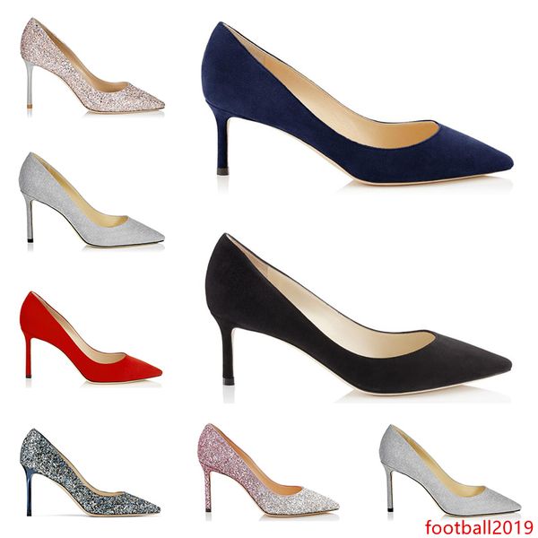 

new fashion luxury designer women lady shoes high heels romy glitter rhinestone black red 8cm 10cm 12cm dress party wedding shoe