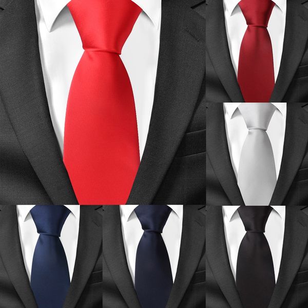 

классический атлас шеи галстуки для мужчин повседневные костюмы галстук gravatas твердые черные мужские галстуки для бизнеса 7.5 см ширина с, Black;blue