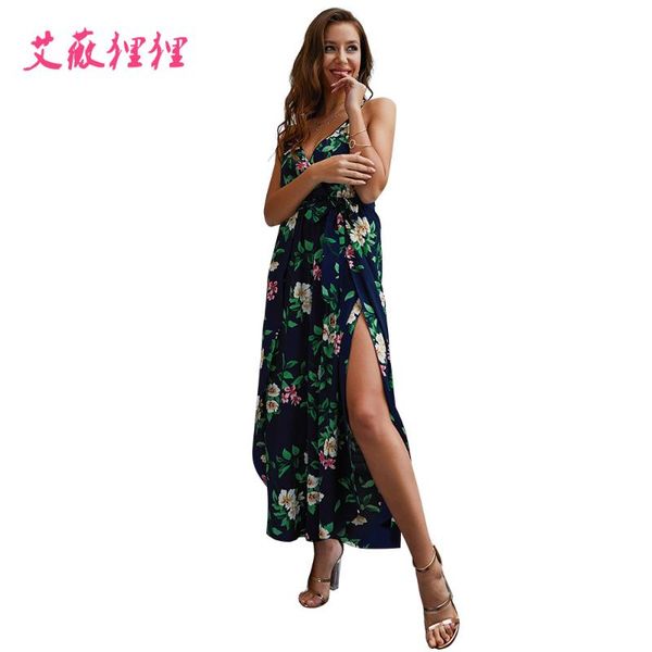 

новый летний слинг v-образным вырезом сексуальный печатный сплит комбинезон женский шифоновый пояс девять очков темперамент британский комби, Black;white