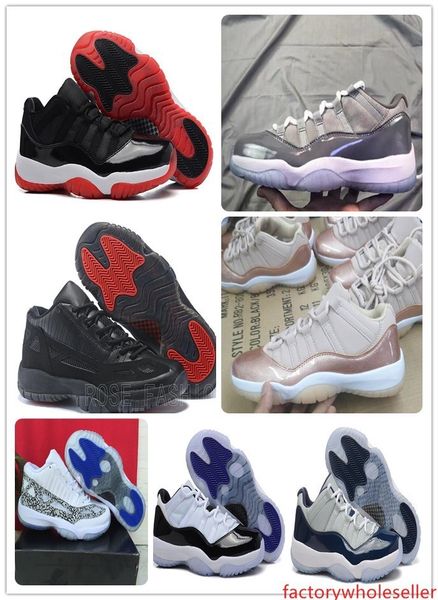 

11 xi low cool grey emerald rose gold bred concord carolina georgetown navy gum basketball shoes 11s sports shoes mens trainers boots