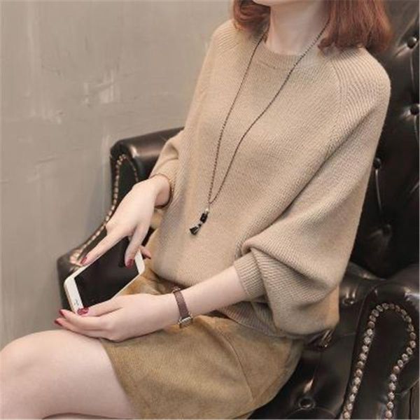 

women's sweaters batwing sleeve loose autumn women pullover sweater white knit fashion female pull arrival pullovers and pz2798, White;black