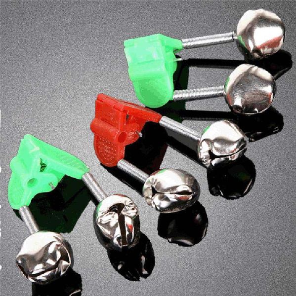 

16mm mni fishing bite alarms with two jingle bells for outdoor rod warn bite alertor super light accessories help catch fish accessory 618
