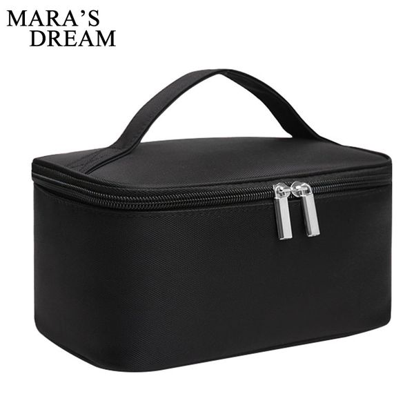 

mara's dream women cosmetic cases portable large capacity solid color nylon women bag casual simple hand storage bag