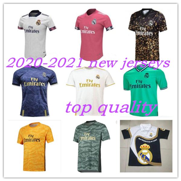 

20 21 real madrid hazard soccer jerseys 2020 2021 real madrid jerseys benzema sergio ramos kroos 19 20 football jerseys maillot real madrid, Black;yellow