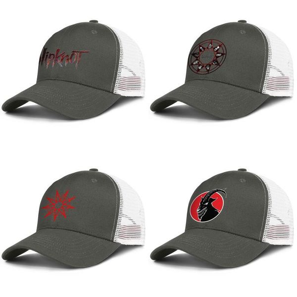 

heavy metal band slipknot for men and women adjustable trucker meshcap fitted sports team classic baseballhats the subliminal verses, Blue;gray