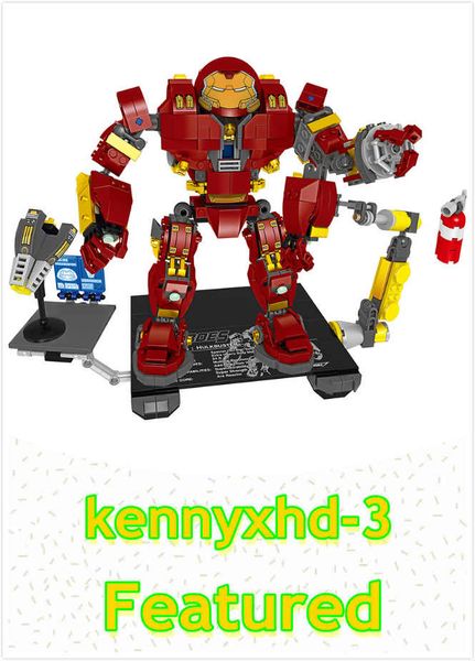 

hero series large anti-haok steel armor fight to insert blocks boy birthday gift