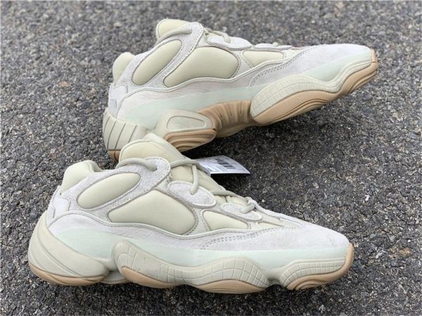 

originals 500 stone fw4839 wave runner kanye west salt super moon yellow utility black blush running shoes authentic sports shoes with box