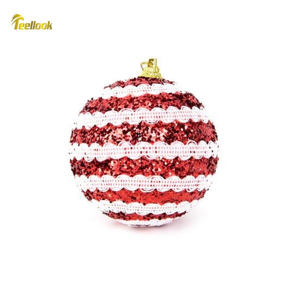 

teellook 10pcs 8cm new christmas ball christmas tree pendant shopping mall l decoration